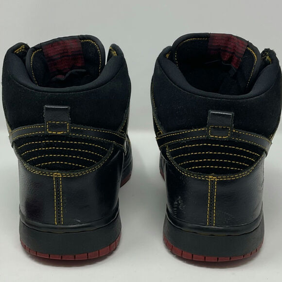 2004 Nike SB Dunk High Unlucky 13 Black Red 305050-001 Size US 9.5 - Picture 7 of 12